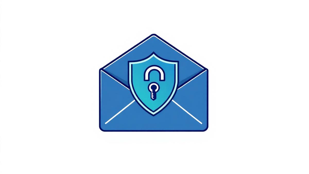 An envelope holding a shielded private key